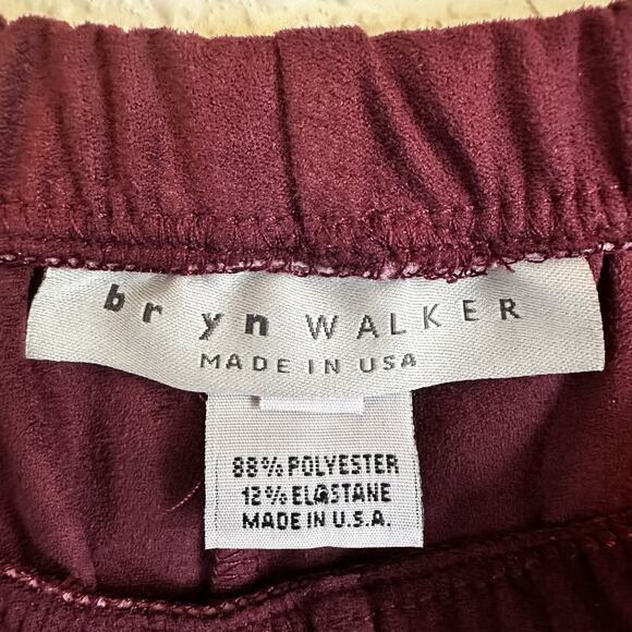 Bryn Walker Women Top Sz 2X Faux Suede Burgundy Red Lagenlook Hi Low Bell Sleeve - Picture 5 of 7